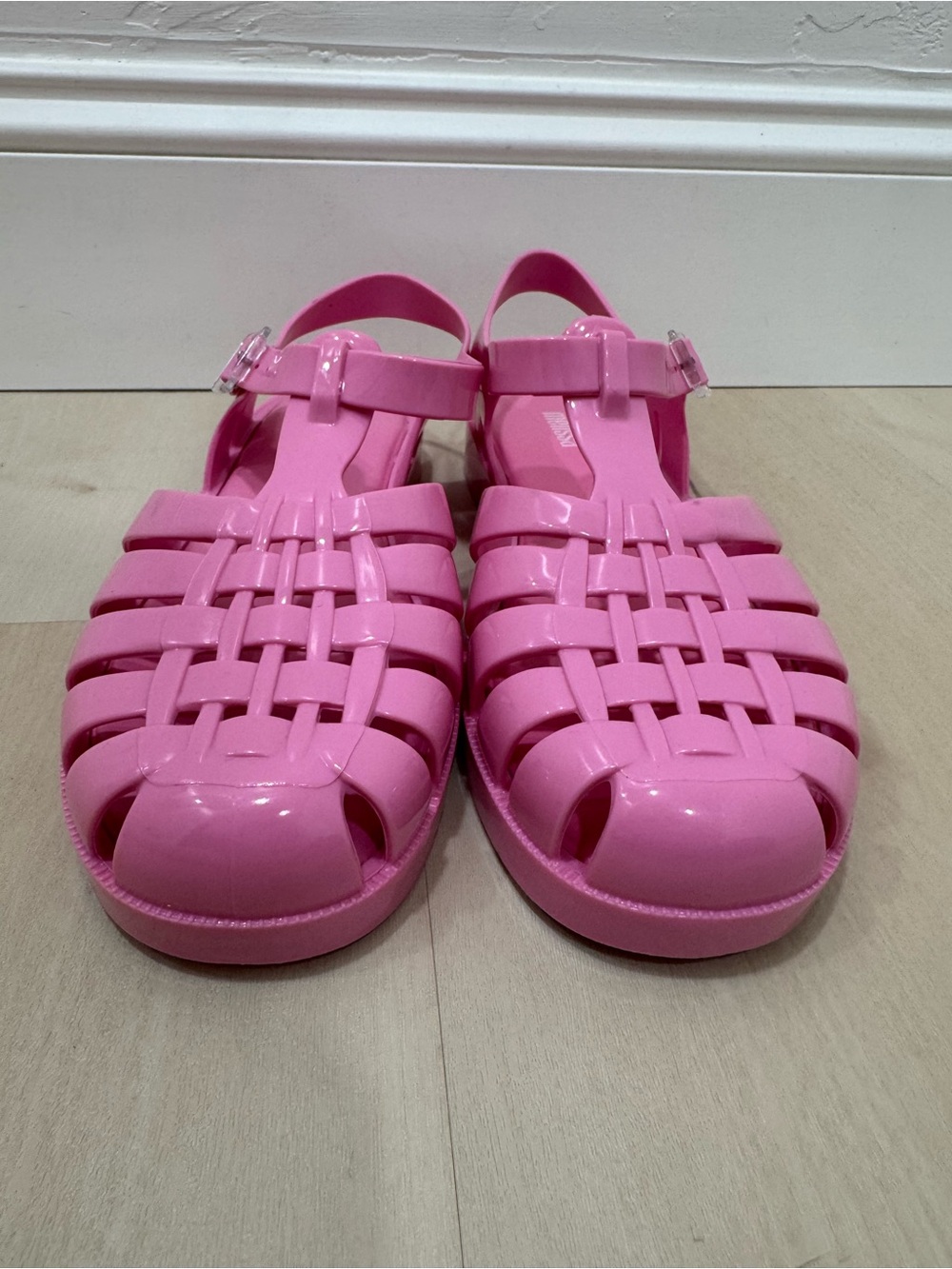 LIKE NEW Melissa Possession Sandal Gloss Pink Women's 7 Jelly Fisherman Sandal - Picture 6 of 13